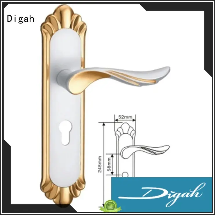pin fingerprint system bedroom door lock mortise Digah Brand 1