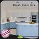 3d wood modern black kitchen cabinets different Digah 1