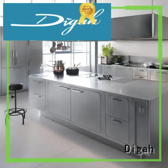 Custom sale stainless black kitchen cabinets Digah luxury 1
