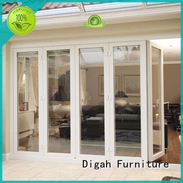 aluminium folding door patio folding glass Warranty Digah 1