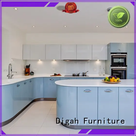 3d colorful custom built kitchen cabinets Digah Brand 1