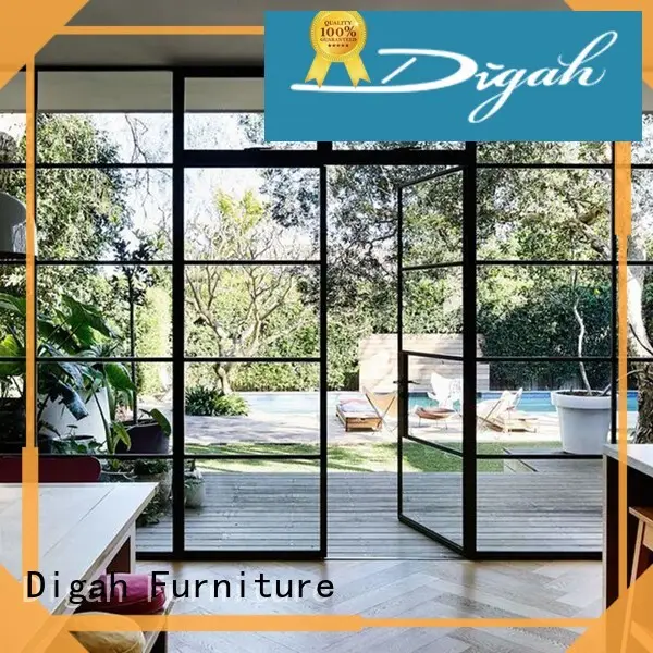 Digah Brand commercial tempered aluminium folding door glass 1