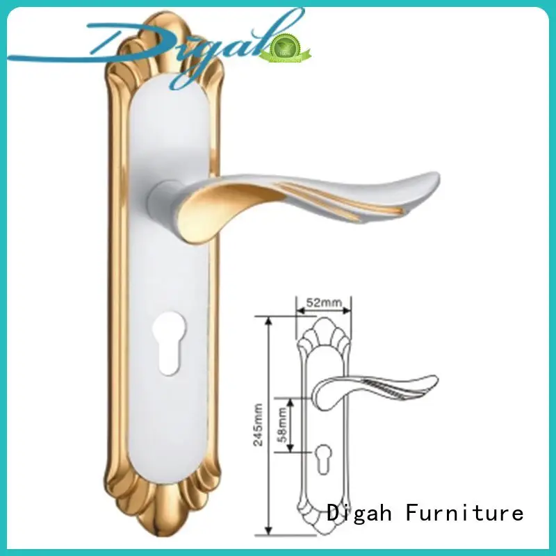 pin fingerprint lever Digah Brand mechanical door lock factory 1