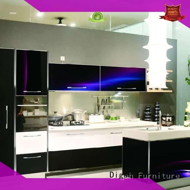 Wholesale modern custom built kitchen cabinets solid Digah Brand 1