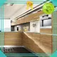 solid Custom different wood black kitchen cabinets Digah stainless 1