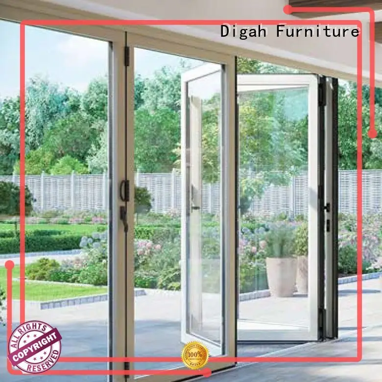 Digah Brand bifold sliding colorful custom aluminium folding door 1