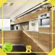 Custom luxury wood black kitchen cabinets Digah melamine 1