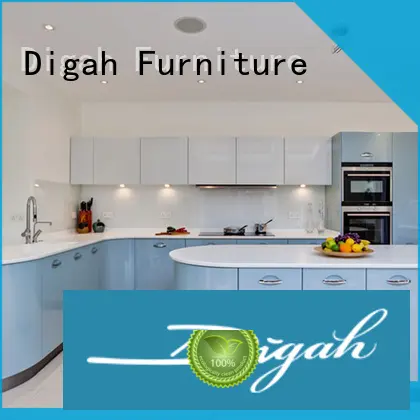 Digah Brand solid aluminium different gloss black kitchen cabinets 1