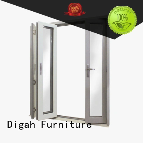 frame sliding aluminium door swinging Digah Brand 1