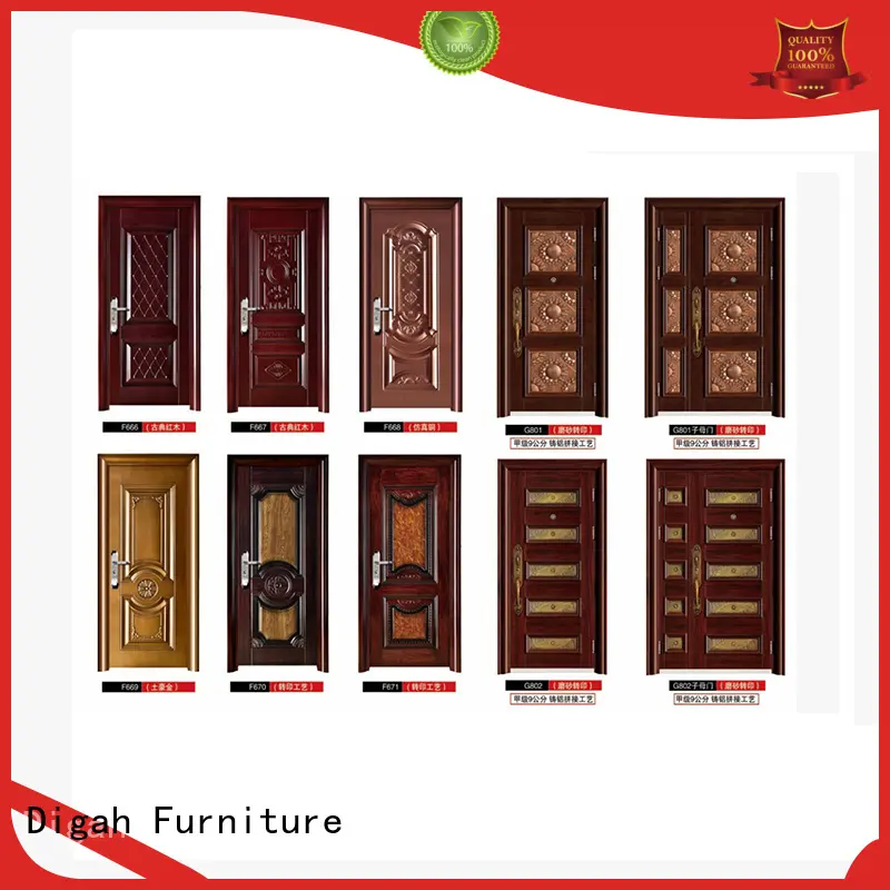 steel doors for sale Finished pvc finished security Digah Brand 1
