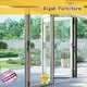 waterproof aluminium folding door in different color for dining room 1