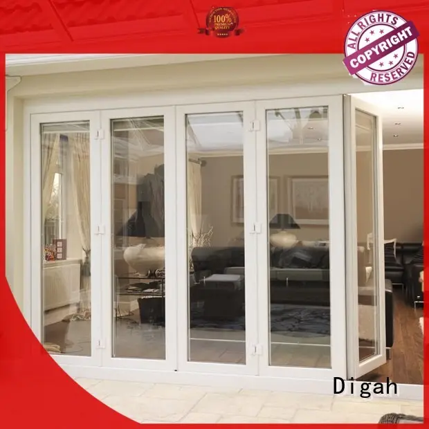 fireproof aluminum sliding patio doors in different color for bathroom 1