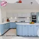 Digah fashion design white stock cabinets pvc for kitchen 1