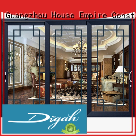 Digah thermal Insulation aluminium door frame tempered for conference rooms 1