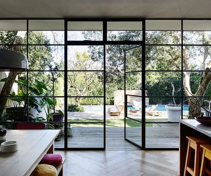 aluminium glass door sliding for dining room Digah 2