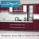 Customized Colorful Aluminium Kitchen Cabinets 1