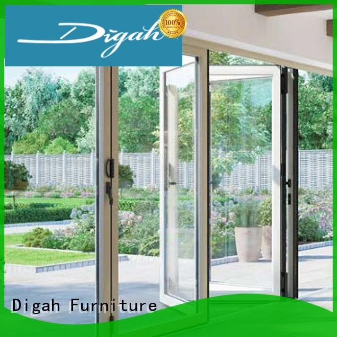 Customized Aluminium Frame Sliding Folding Patio Doors12 1