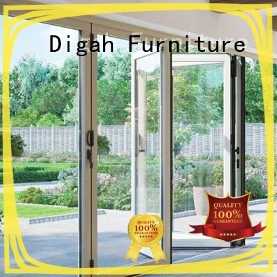 Digah latest aluminium glass door in different color for bathroom 1