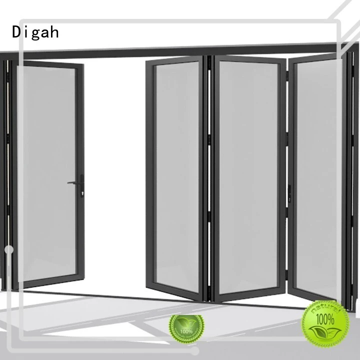 Digah bifold aluminium glass door certification for living room 1