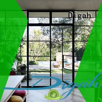 Digah windproof aluminium glass door certification for dining room 1