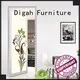 Digah fireproof aluminium french doors in different color for balcony 1