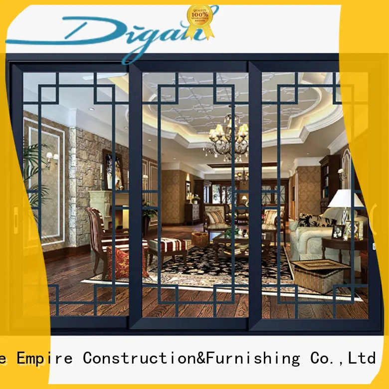 Digah glass commercial aluminum doors in different color for bathroom 1