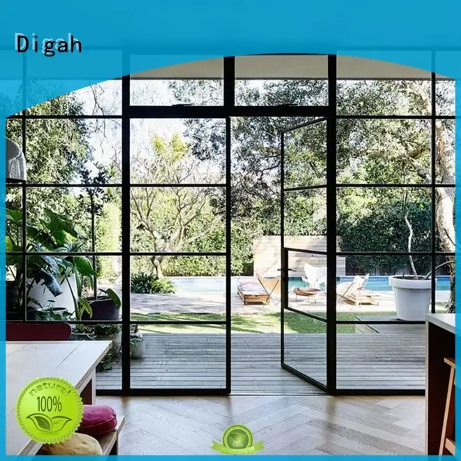 moistureproof aluminium glass door swing factory price for living room 1