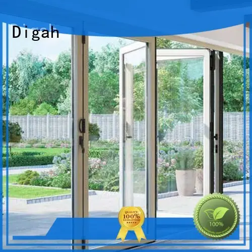 Digah french aluminium glass door vendor for bathroom 1