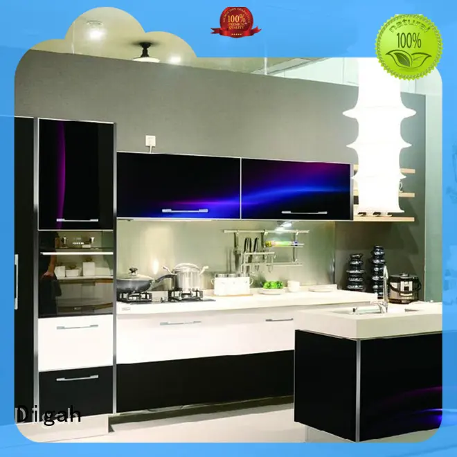 Digah cuisine cheap wood kitchen cabinets for kitchen 1