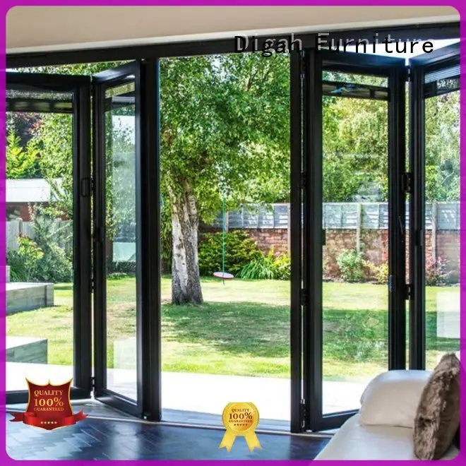 moistureproof aluminium sliding patio doors swing in different color for bathroom 1