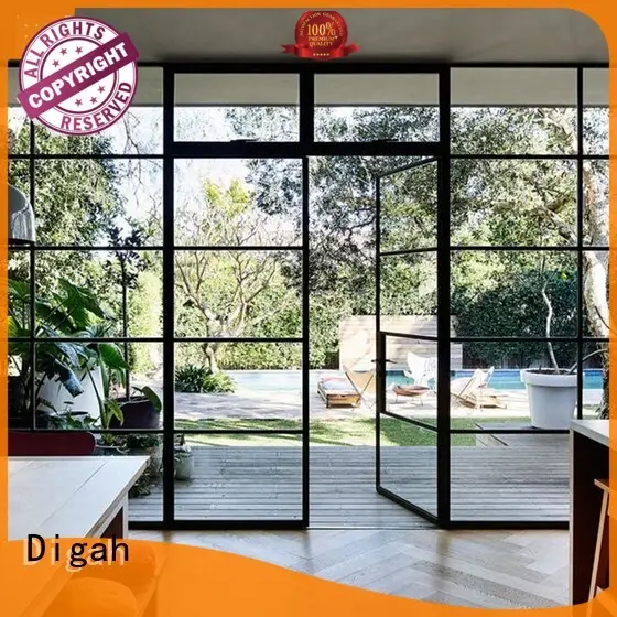 elegant aluminium bifold doors grill series for dining room 1