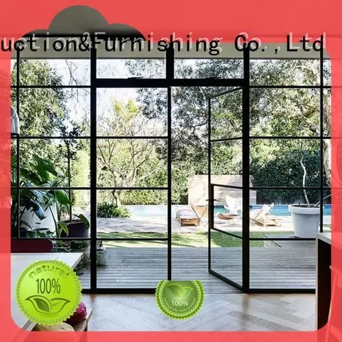 windproof aluminium door frame folding in different color for dining room 1