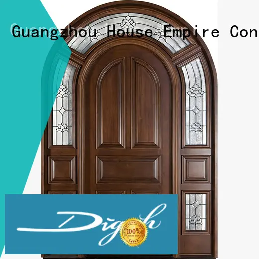 Digah long service life wood entry doors in china for dining room 1