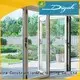 elegant aluminium door swinging in different color for bathroom 1