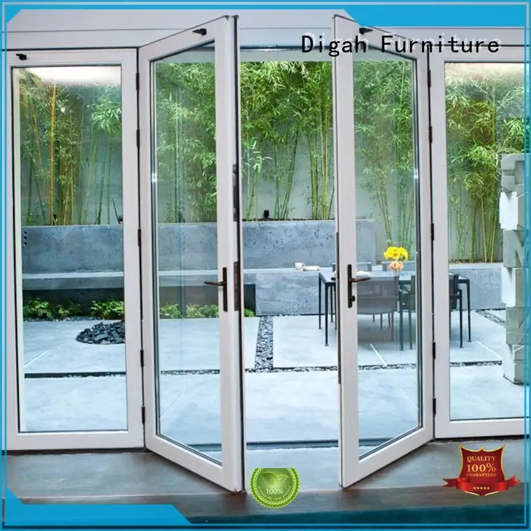 thermal Insulation aluminium glass door french certification for bathroom 1