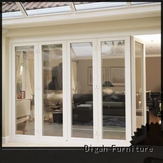 windproof aluminium front doors design in different color for dining room 1