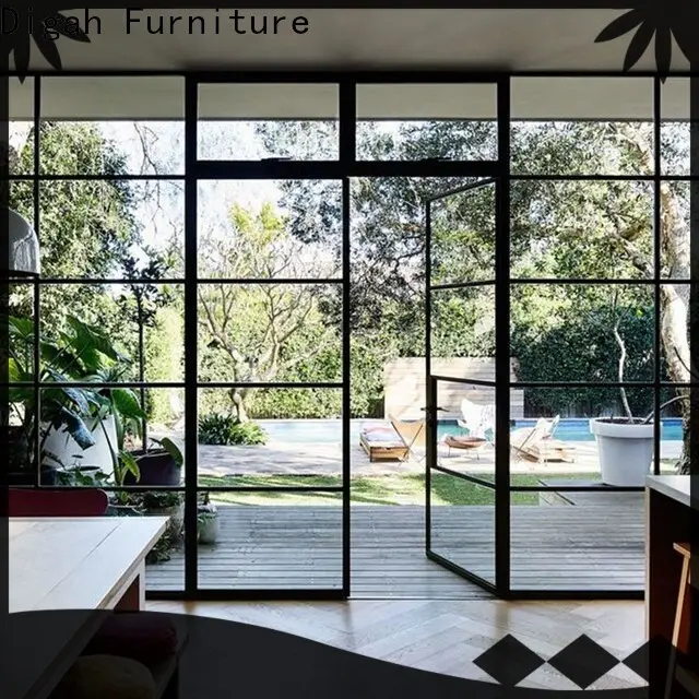 Digah tempered aluminium front doors factory price for conference rooms 1