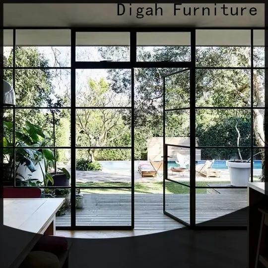 Digah windproof commercial aluminum doors in different color for bathroom 1
