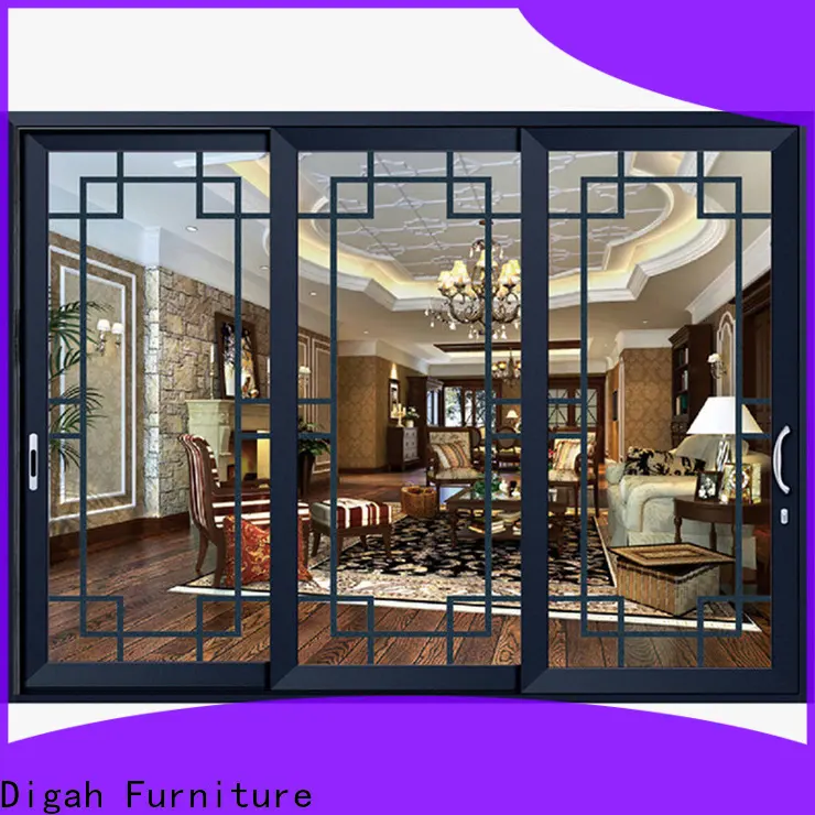 Digah grill commercial aluminum doors factory price for living room 1