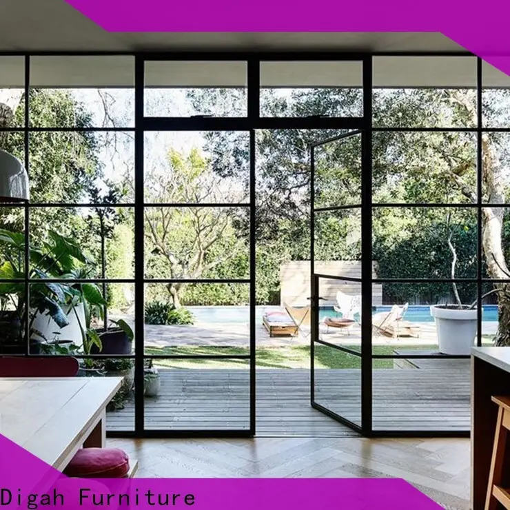anti-burglar commercial aluminum doors swing certification for balcony 1