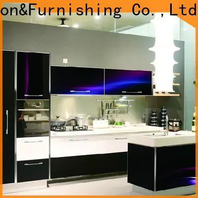 Digah melamine stock white kitchen cabinets in china for kitchen 1