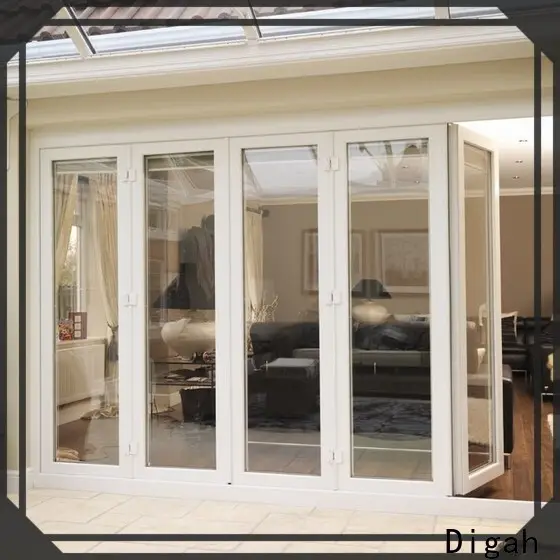 Digah graceful aluminium sliding patio doors in different color for dining room 1