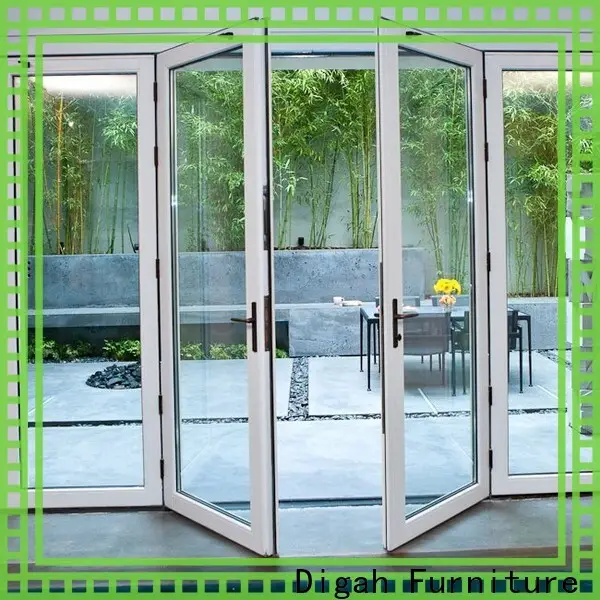 Digah windproof aluminium door in different color for bathroom 1