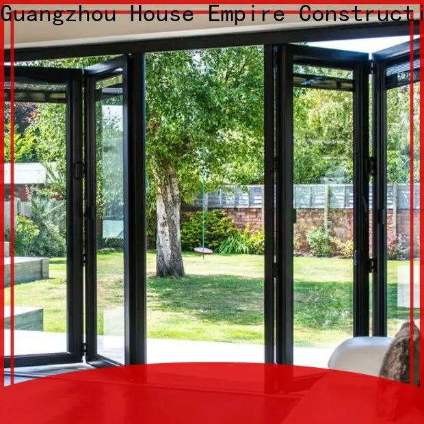 thermal Insulation aluminium bifold doors grill series for conference rooms 1