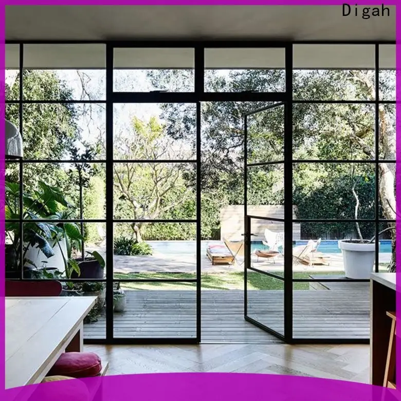 soundproof aluminium french doors folding vendor for bathroom 1