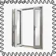 Digah soundproof aluminium door in different color for conference rooms1 1