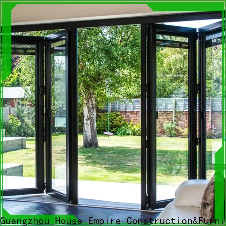 Digah glass commercial aluminum doors in different color for balcony 1
