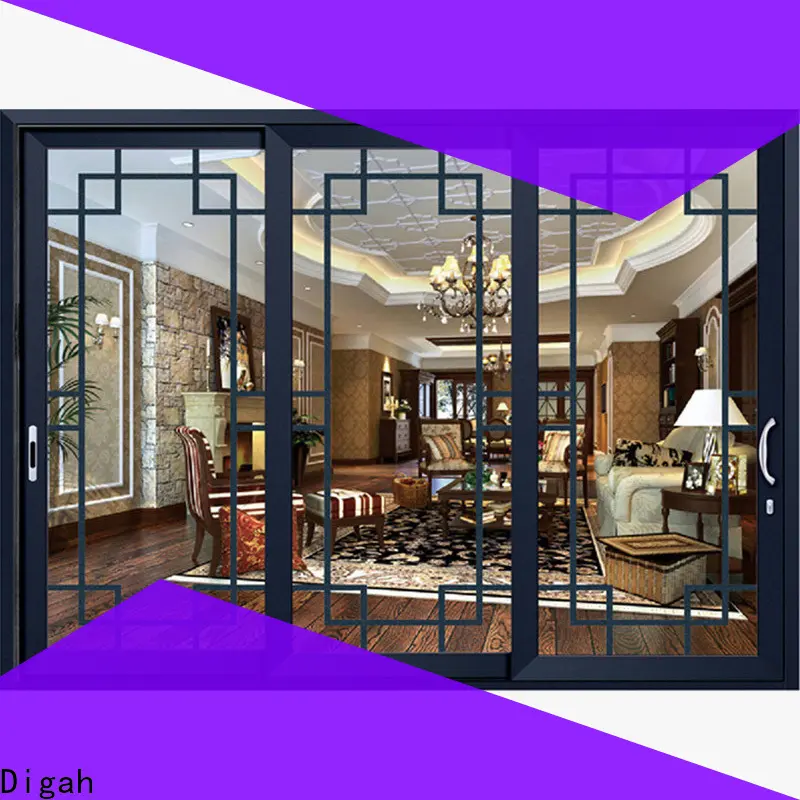 Digah elegant aluminium front doors in different color for living room 1