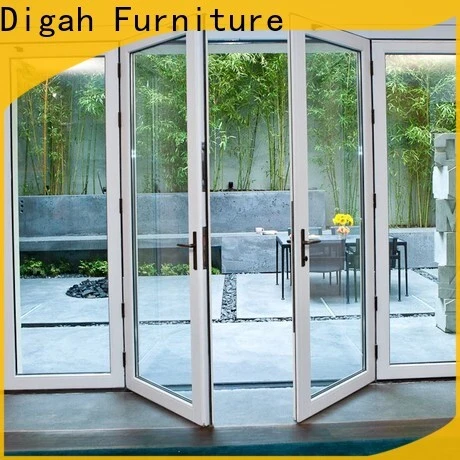 Digah bifold aluminium glass door in different color for living room 1