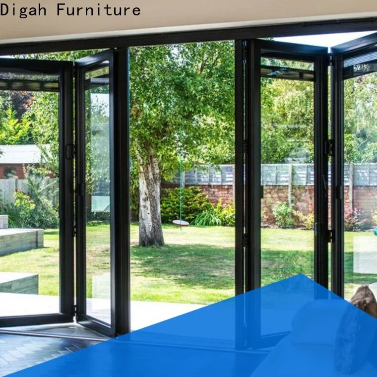 anti-burglar commercial aluminum doors swing factory price for dining room 1